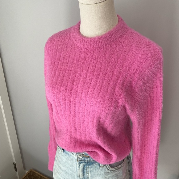 Pink Fuzzy Sweater - Picture 3 of 5